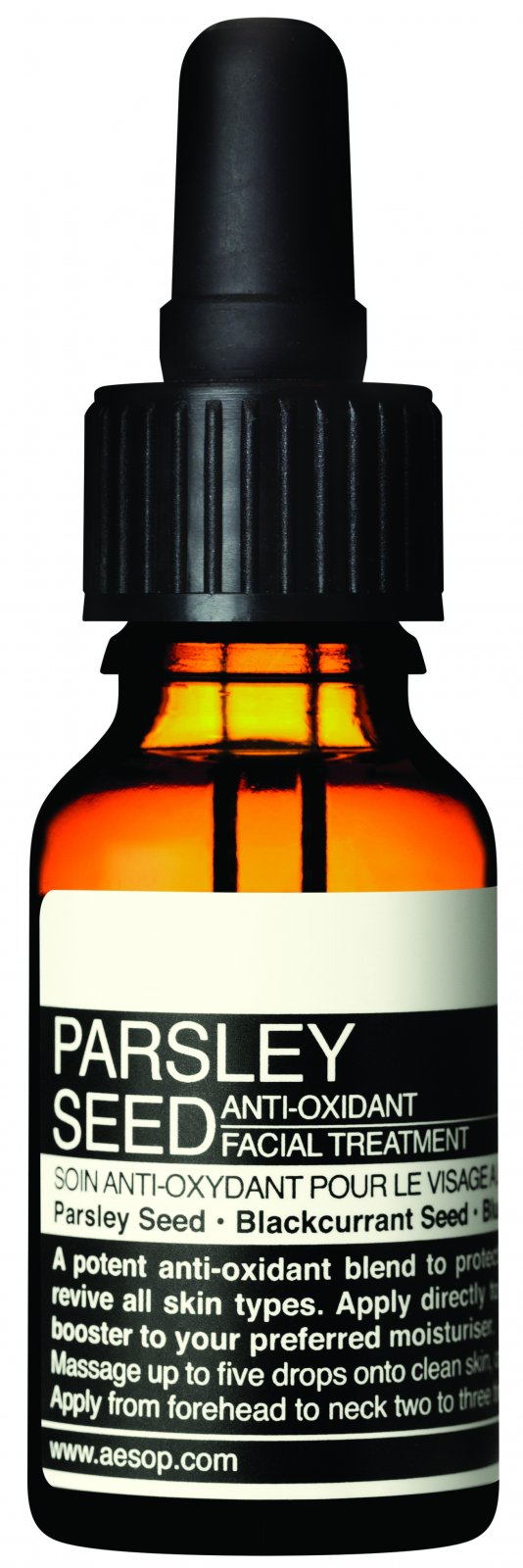 Aesop Parsley Seed AntiOxidant Facial Treatment Ingredients