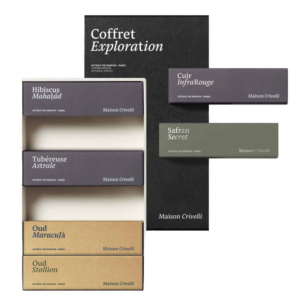 Maison Crivelli Coffret Exploration set miniatur Extraits de Parfum
